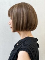 ルーファス 恵比寿 渋谷(Ruufus)&nbsp;【50代60代】前下がりショートボブ／前髪あり／面長丸顔◎