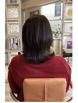 アシャ ヘアー ソリューション 神戸店(asha hair solution) イメチェン/ピンクベージュ/アンブレラカラー/前髪/摂津本山
