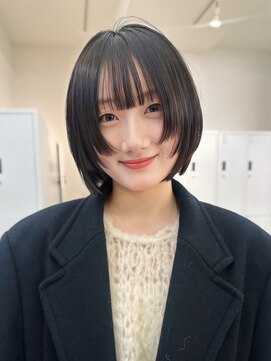 サンド 大阪梅田(sand) ココアベージュ/オリーブグレー/小顔/大阪/梅田/レイヤーボブ