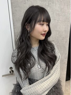 バングス(BANGS) アッシュグレー×ロングレイヤー