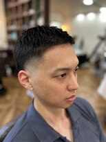 アンカー(ANCHOR) MEN’S/リバースセンターパート/ニュアンスパーマ/印西市