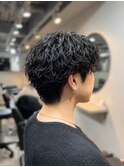 重めマッシュ×シャドウパーマパーマ