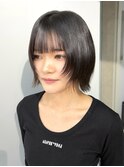 ハッシュフェイスレイヤーボブミニボブレイヤー小顔ボブ渋谷