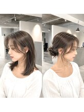 小顔見せも叶う顔まわりレイヤーカット