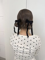 コトナ(kotona)&nbsp;【ツインテールリボンヘアアッレンジ】リボンカチモリシニヨン