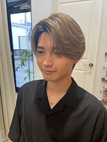 メンズゴエン(Men's goen) ハイトーン毛流れセンターパート