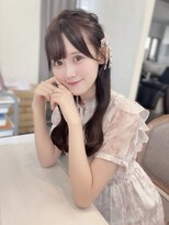 カシュカシュ 表参道(cache cache) 編み込みアレンジ アイドルヘア ヘアメ