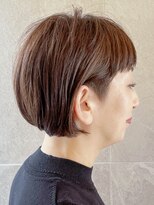 トップヘアーテラス(TOPHAIR TERRACE)&nbsp;知立ツーブロック刈り上げハンサムショートオレンジブラウン丸顔
