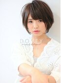 【DOVEY】斜めバングで小顔 効果☆セミウェットな質感が今っぽい