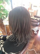 ヘアー イズム アンズー(HAIR ISM ANZU)&nbsp;セミロング×アッシュベージュ