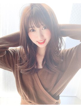 アリスバイアフロート 自由が丘(ALICe by AFLOAT) フェミニンロング（ネイビーカラー美髮フレンチボブ