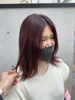 ロンドフルール 大宮東口(Lond fleur)&nbsp;【林　飛夕也】大人可愛いワインレッドカラー☆