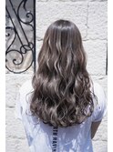ハイライト/3D/グレージュ/ロング/立体感