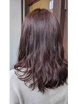 アン(Hair make un)&nbsp;ピンクカラー　パーマ履歴あり