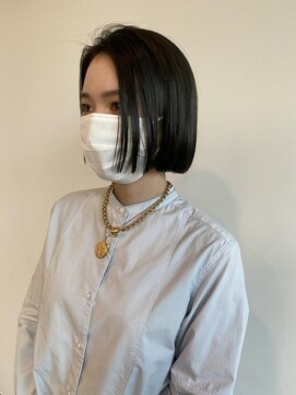 トップヘアーヒルズ 安城(TOP HAIR HILLS) ミニボブ/アッシュブラック/ヘルシースタイル