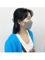 キー(kii) アイスブルー インナーカラー 福岡 天神 今泉 薬院