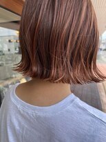 キュオンシア(CUEON. ciea)&nbsp;切りっぱなしボブ×オレンジグレージュ