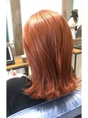 可愛いい♪ブラッドオレンジヘアカラー♪