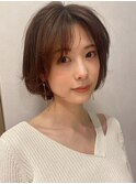 シースルーバング×小顔ショート×ボブ 20代30代40代