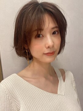 ノラ ギンザ(NORA GINZA) シースルーバング×小顔ショート×ボブ 20代30代40代