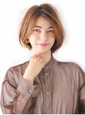Aラインボブレイヤー／前髪なし／表参道／30代40代50代