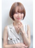 《大人気》ショートボブ×ベージュ