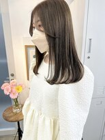 イコ 表参道原宿(ico)&nbsp;オリーブベージュ ブリーチなし イルミナカラー