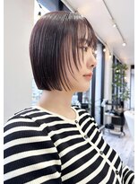 ギフト(GIFT)&nbsp;ぱっつん前髪/ベージュピンク/フレンチカジュアル