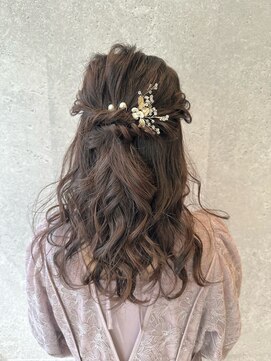 アース 三軒茶屋店(HAIR&MAKE EARTH) ハーフアップ/お呼ばれヘア/カジュアルアレンジ