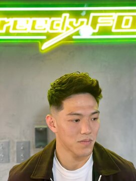 グリーディーフォックス 三軒茶屋(GreedyFOX) 波巻き/マッシュパーマ/ウルフ/ハイライト<理容室>三軒茶屋