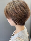 大人めショートボブ