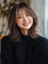 アルトリスト(Altruist Aging×HAIR&SPA)&nbsp;★ダークアッシュ大人ガーリーボブ着物ミディアムレイヤーカット