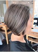 【50代60代】ハイライトのWカラーで脱白髪ぼかしA Mplusミズイデ