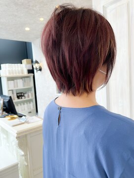 キャアリー(Caary) 福山Caary30代40代50代60代70代ショートヘア小顔補正立体カット