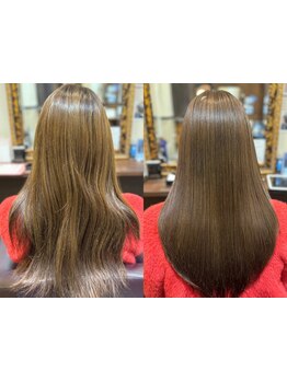 【周りと差がつく美髪に】新感覚！≪高濃度水素髪質改善ストレート≫で毛先までなめらか&柔らかい手触りに