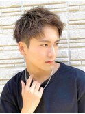銀座メンズベリーショート刈り上げフェードツーブロック40代