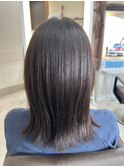 縮毛矯正　ミディアムヘア　八戸