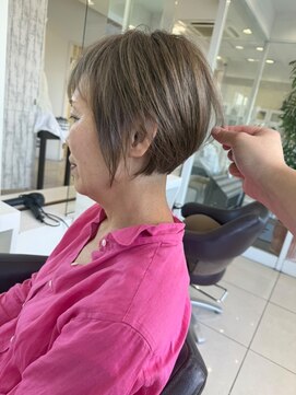 ハピネス 西大寺店(Happiness) 【50代・60代奈良】艶ショートボブ/髪質改善／ミセス/白髪ぼかし
