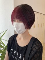 サラ ビューティー サイト 古賀店(SARA Beauty Sight)&nbsp;【大人女性】30代40代/インナーカラー/チェリーレッド/肌なじみ