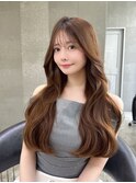 レイヤーカット小顔に見せるヘア/韓国ヘア/髪質改善/福岡/博多
