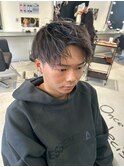 ホワイトメッシュ/ツイスト/ツイスパ/パーマ/メンズ/眉毛