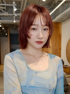 ノイカーム(noi Calm) 髪質改善トリートメントミルクティーベージュカラーくびれヘア