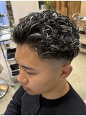MEN’S HAIR/サーフカール/刈り上げセンターパート/守谷