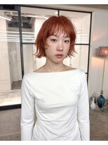 オト(Oto)&nbsp;黒髪/クラゲヘアー/パーマ/小顔/ココアベージュ/枚方