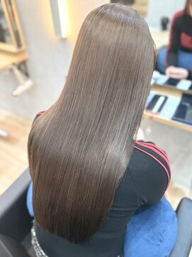 SOYON 平塚店【ソヨン】【2月25日オープン(予定)】 シルバーベージュ×酸性ストレート 髪質改善〇平塚