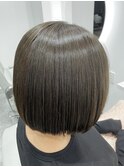 透明感オリーブカラー×ミニボブ【北千住】
