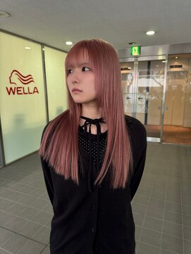 エマノン(EMANON) 福岡天神 髪質改善 ブリーチなしカラー ダブルカラー ピンク