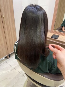 アッシュ 下丸子店(Ash) 【岩城指名】ダークブラウン×髪質改善ストレート