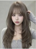 20代30代◎韓国ヘア×ハッシュカットで小顔美人