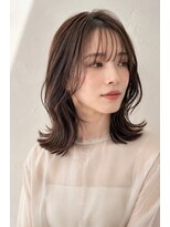 ベルス(bellus)&nbsp;顔まわりレイヤー×ココアベージュ　20代　30代　40代